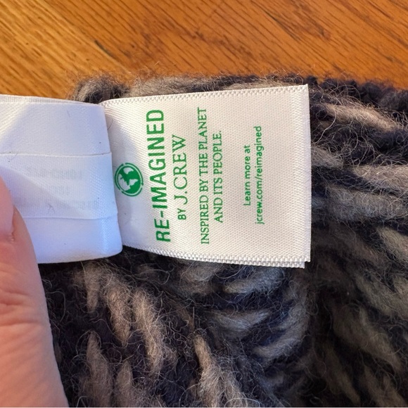 J. Crew Blue and Red Patterned Crewneck Sweater - Picture 5 of 6